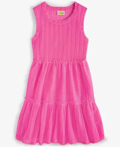 Epic Threads Kids' Toddler And Little Girls Mesh Swim Cover-up Dress, Exclusively At Macy's In Ultra Pink