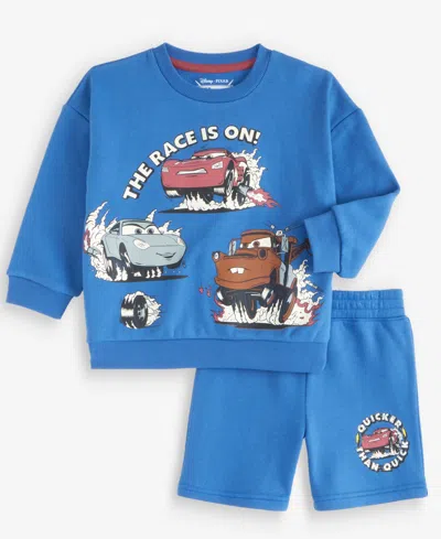 Epic Threads Kids' Toddler Boys' 12m-5t Cars The Race Is On Top And Shorts, 2-piece Set, Macy's Exclusive In Multi