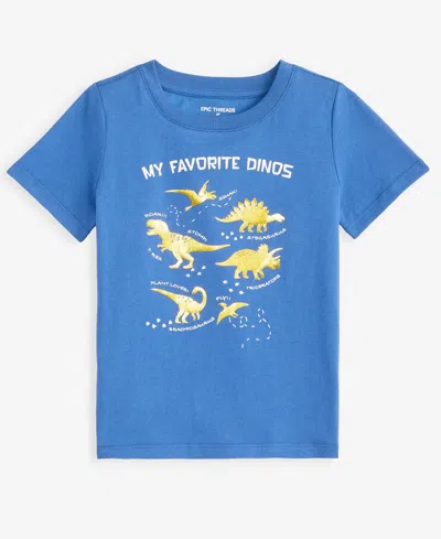 Epic Threads Babies' Toddler Boys' 12m-5t Dinosaur T-shirt, Macy's Exclusive In Blue