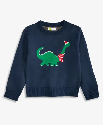 Epic Threads Kids' Toddler Boys' 12m-5t Holiday Dinosaur Sweater, Macy's Exclusive In Blue