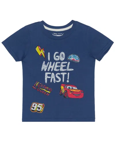 Epic Threads Kids' Toddler Boys' 12m-5t I Go Wheel Fast Short-sleeve Graphic T-shirt In Blue
