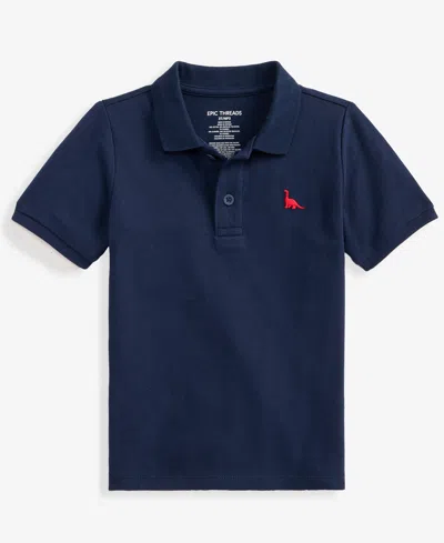 Epic Threads Babies' Toddler Boys' 12m-5t Icon Pique Polo, Macy's Exclusive In Blue