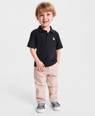 Epic Threads Babies' Toddler Boys' 12m-5t Icon Pique Polo, Macy's Exclusive In Black