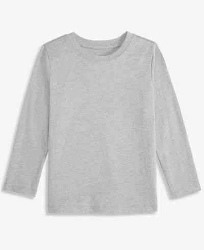 Epic Threads Kids' Toddler Boys' 12m-5t Long-sleeve Core T-shirt, Macy's Exclusive In Gray