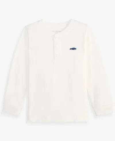 Epic Threads Babies' Toddler Boys' 12m-5t Long-sleeve Icon Slub Henley T-shirt, Macy's Exclusive In White