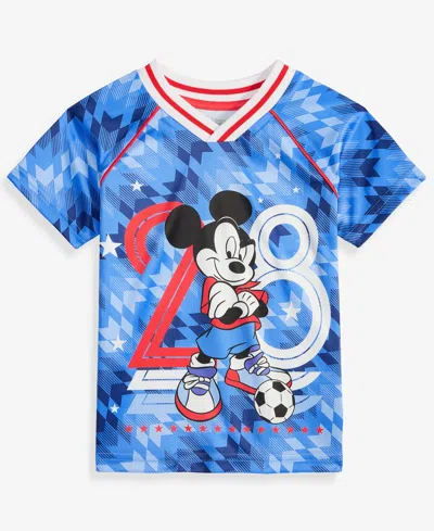 Epic Threads Kids' Toddler Boys' 12m-5t Mickey World Cup T-shirt, Macy's Exclusive In Blue
