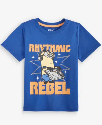 Epic Threads Kids' Toddler Boys' (12m-5t) Rhythmic Rebel Minions T-shirt, Macy's Exclusive In Blue
