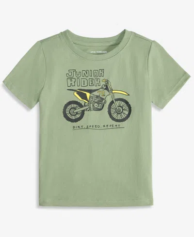 Epic Threads Kids' Toddler Boys' 12m-5t Short-sleeve Junior Rider T-shirt, Macy's Exclusive In Green