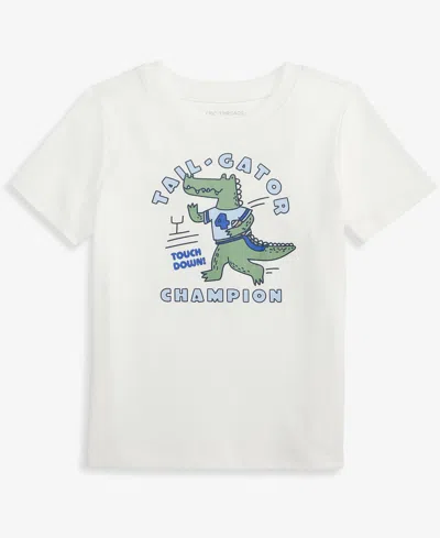 Epic Threads Kids' Toddler Boys' 12m-5t Short-sleeve Tail-gator T-shirt, Macy's Exclusive In White