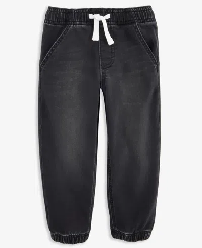 Epic Threads Babies' Toddler Boys 12m-5t Super Soft Stretch Knit Denim Jogger Jeans, Exclusively At Macy's In Steinway Wash