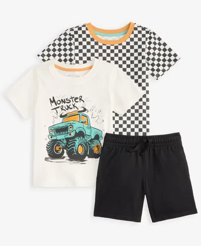 Epic Threads Kids' Toddler Boys' 12m-5t T-shirts And Shorts, 3-piece Set, Macy's Exclusive In Multi