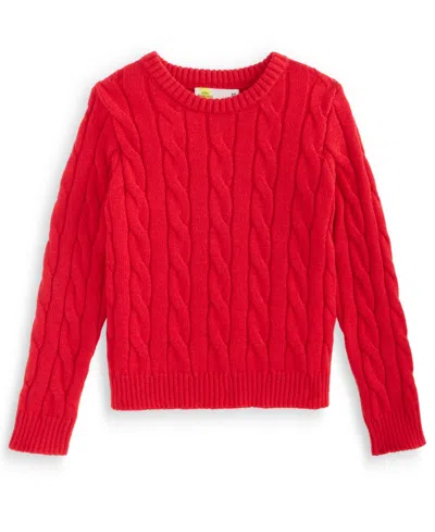 Epic Threads Babies' Toddler Boys' 12m-5t Ultrasoft Cable-knit Crewneck Sweater, Macy's Exclusive In Red
