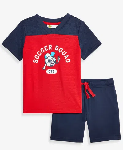 Epic Threads Kids' Toddler Boys 2-piece Mesh Soccer Set, Macy's Exclusive In Blue