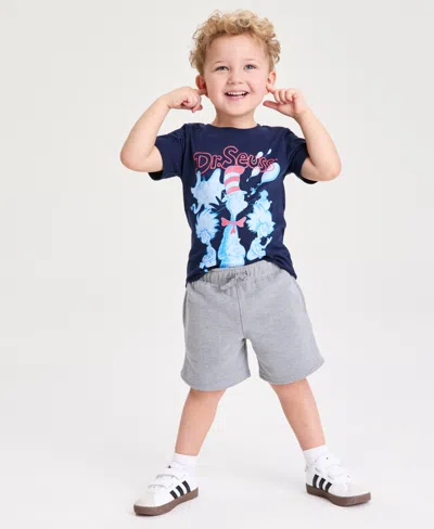 Epic Threads Babies' Toddler Boys 2t-4t Soft Fleece Shorts, Exclusively At Macy's In Gray