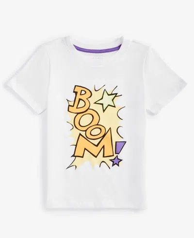 Epic Threads Babies' Toddler Boys Boom Graphic T-shirt, Created For Macy's In Angel Whit