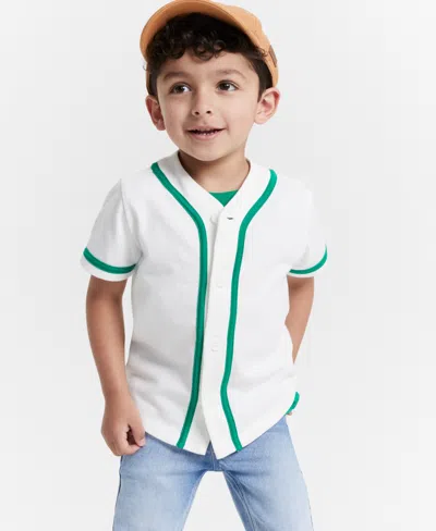 Epic Threads Babies' Toddler Boys Cotton Baseball Jersey Shirt, Created For Macy's In Medieval Blue
