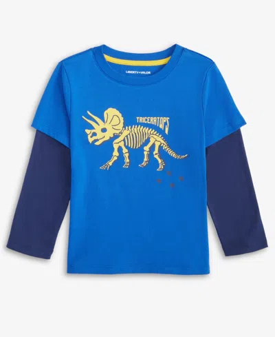 Epic Threads Babies' Toddler Boys Dino Twofer T-shirt In Multi