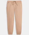 Epic Threads Toddler Boys Drawstring Twill Jogger Pants, Created For Macy's In Neutral