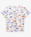 Epic Threads Toddler Boys Jurassic-print Short-sleeve T-shirt, Exclusively At Macy's In Bright Whi
