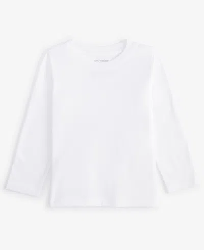 Epic Threads Babies' Toddler Boys Long-sleeve T-shirt, Created For Macy's In Bright White