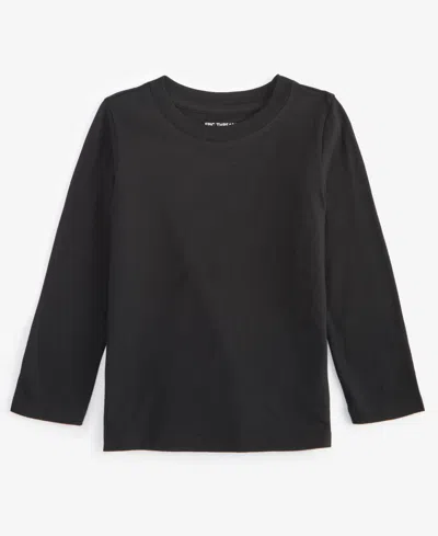 Epic Threads Babies' Toddler Boys Long-sleeve T-shirt, Created For Macy's In Deep Black