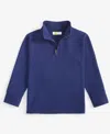 Epic Threads Toddler Boys Quarter-zip Long-sleeve Top, Created For Macy's In Medieval Blue