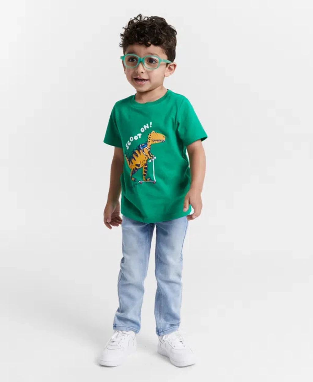Epic Threads Babies' Toddler Boys Scoot On Dinosaur Graphic T
