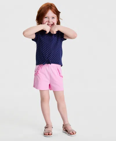 Epic Threads Babies' Toddler Girls' 12m-5t Knit Ruffled Shorts, Macy's Exclusive In Pink