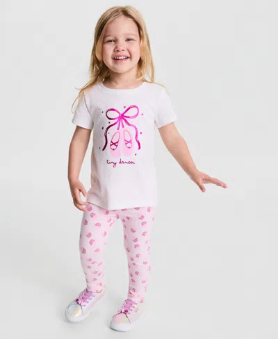 Epic Threads Babies' Toddler Girls' 12m-5t Ballet T-shirt, Macy's Exclusive In White