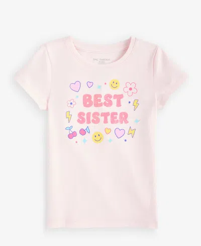 Epic Threads Kids' Toddler Girls' 12m-5t Best Sister T-shirt, Macy's Exclusive In Pink