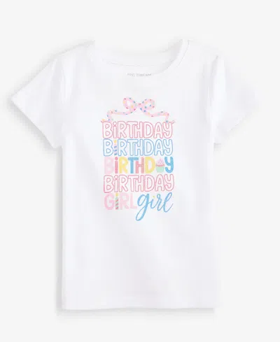 Epic Threads Kids' Toddler Girls' (12m-5t) Birthday Girl Graphic T-shirt, Macy's Exclusive In White