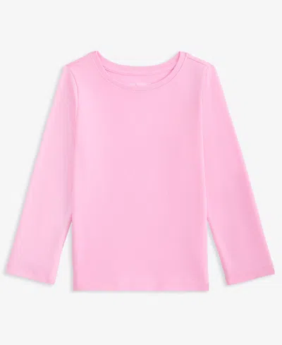 Epic Threads Kids' Toddler Girls' 12m-5t Core Long-sleeve T-shirt, Macy's Exclusive In Pink