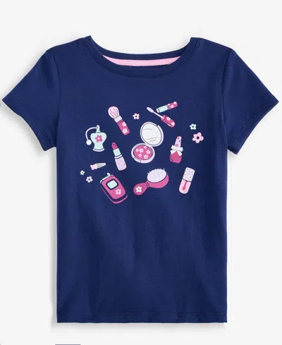 Epic Threads Kids' Toddler Girls' 12m-5t Girl Things Tee, Macy's Exclusive In Blue