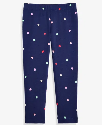 Epic Threads Kids' Toddler Girls' 12m-5t Heart-print Leggings, Macy's Exclusive In Blue