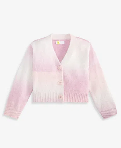Epic Threads Kids' Toddler Girls' 12m-5t Ombre V-neck Cardigan, Macy's Exclusive In Pink
