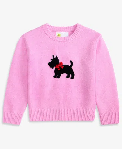 Epic Threads Kids' Toddler Girls' 12m-5t Scottie Dog Long-sleeve Sweater, Macy's Exclusive In Pink