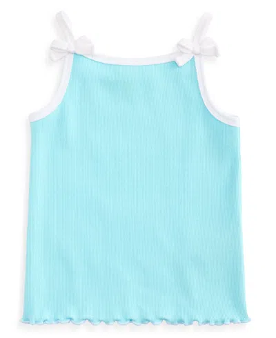 Epic Threads Kids' Toddler Girls' 12m-5t Solid Rib Bow Tank Top, Macy's Exclusive In Blue