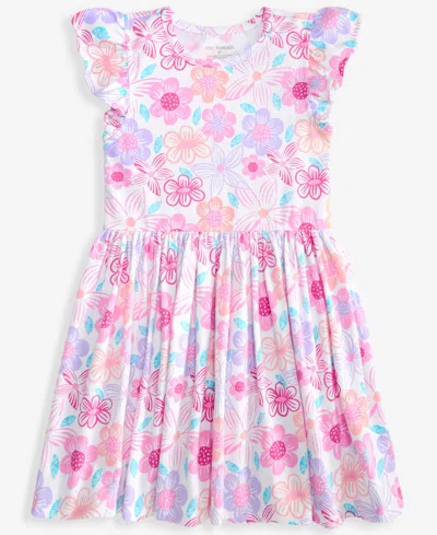 Epic Threads Babies' Toddler Girls' 12m-5t Tropical Floral-print Dress, Macy's Exclusive In Pink