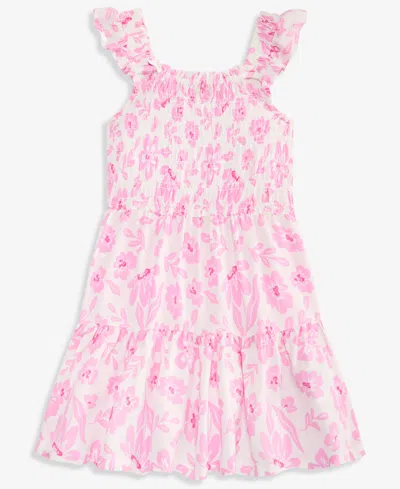 Epic Threads Babies' Toddler Girls' 2t-4t Floral-print Smocked Dress, Macy's Exclusive In Multi