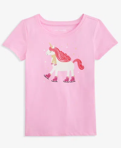 Epic Threads Kids' Toddler Girls' 2t-5t Unicorn Graphic Crewneck Short-sleeve T-shirt, Macy's Exclusive In Pink