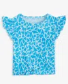 Epic Threads Toddler Girls Aquatic Hearts Tie T-shirt, Exclusively At Macy's In Blue