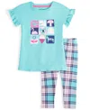 EPIC THREADS TODDLER GIRLS COLLAGE TUNIC & PLAID LEGGINGS, 2 PIECE SET, CREATED FOR MACY'S