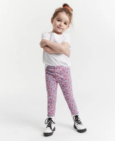 Epic Threads Babies' Toddler Girls Ditsy Floral Full-length Leggings, Created For Macy's In Juicy Pink