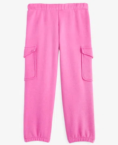 Epic Threads Babies' Toddler Girls Fleece Cargo Pants, Created For Macy's In Pink Orchid