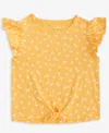 Epic Threads Toddler Girls Flower Dot Tie T-shirt, Exclusively At Macy's