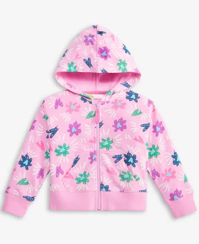 Epic Threads Babies' Toddler Girls Graffiti-print Zip Hoodie, Exclusively At Macy's