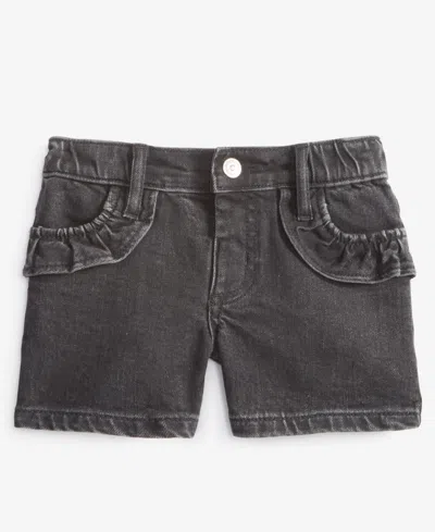 Epic Threads Babies' Toddler Girls Hamlet Ruffled Denim Shorts, Exclusively At Macy's In Hamlet Was