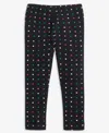 Epic Threads Toddler Girls Multi-dot Printed Leggings, Macy's Exclusive In Black