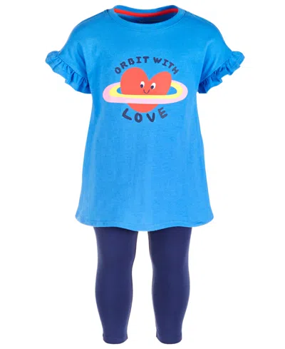 Epic Threads Babies' Toddler Girls Orbit With Love Tunic & Leggings, 2 Piece Set, Created For Macy's In Campanula