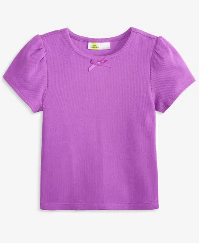 Epic Threads Babies' Toddler Girls Ribbed Short-sleeve Tee, Exclusively At Macy's